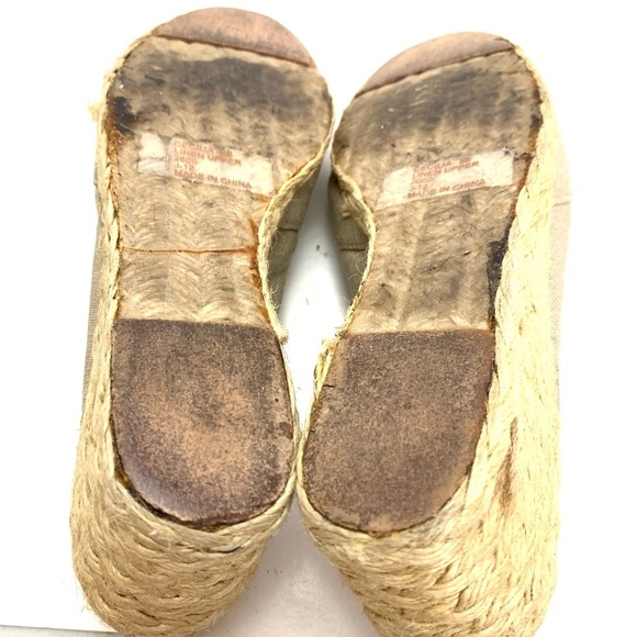 Ralph Lauren CECILIA Linen Espadrille Wedges sz 9 - Picture 13 of 16